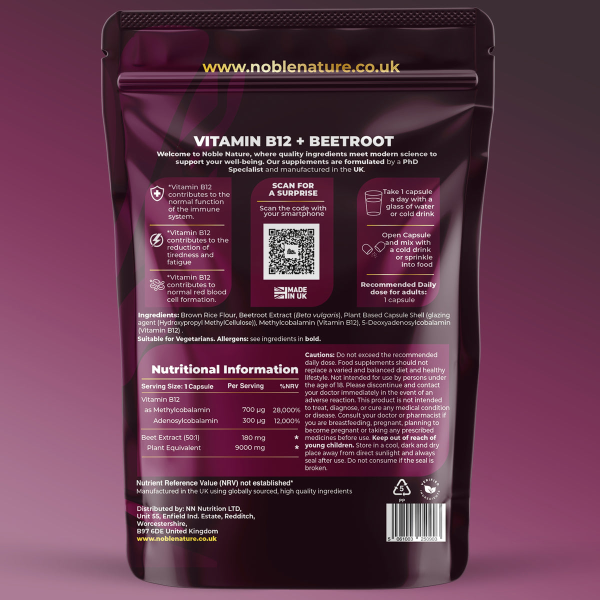 Vitamin B12 & Beetroot Dual power