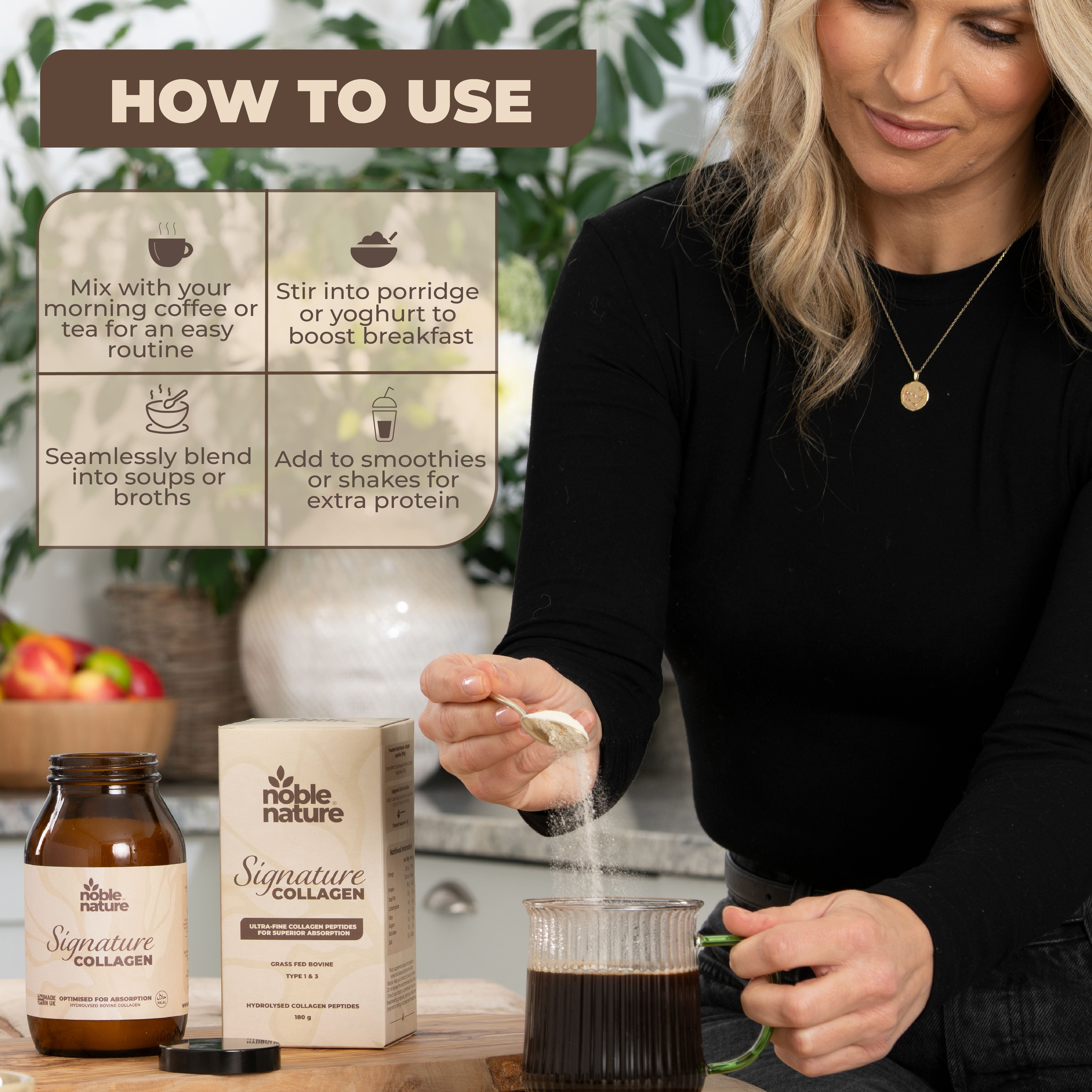 Signature Grass-Fed Bovine Collagen - Hydrolysed Collagen Peptides Type 1 & 3