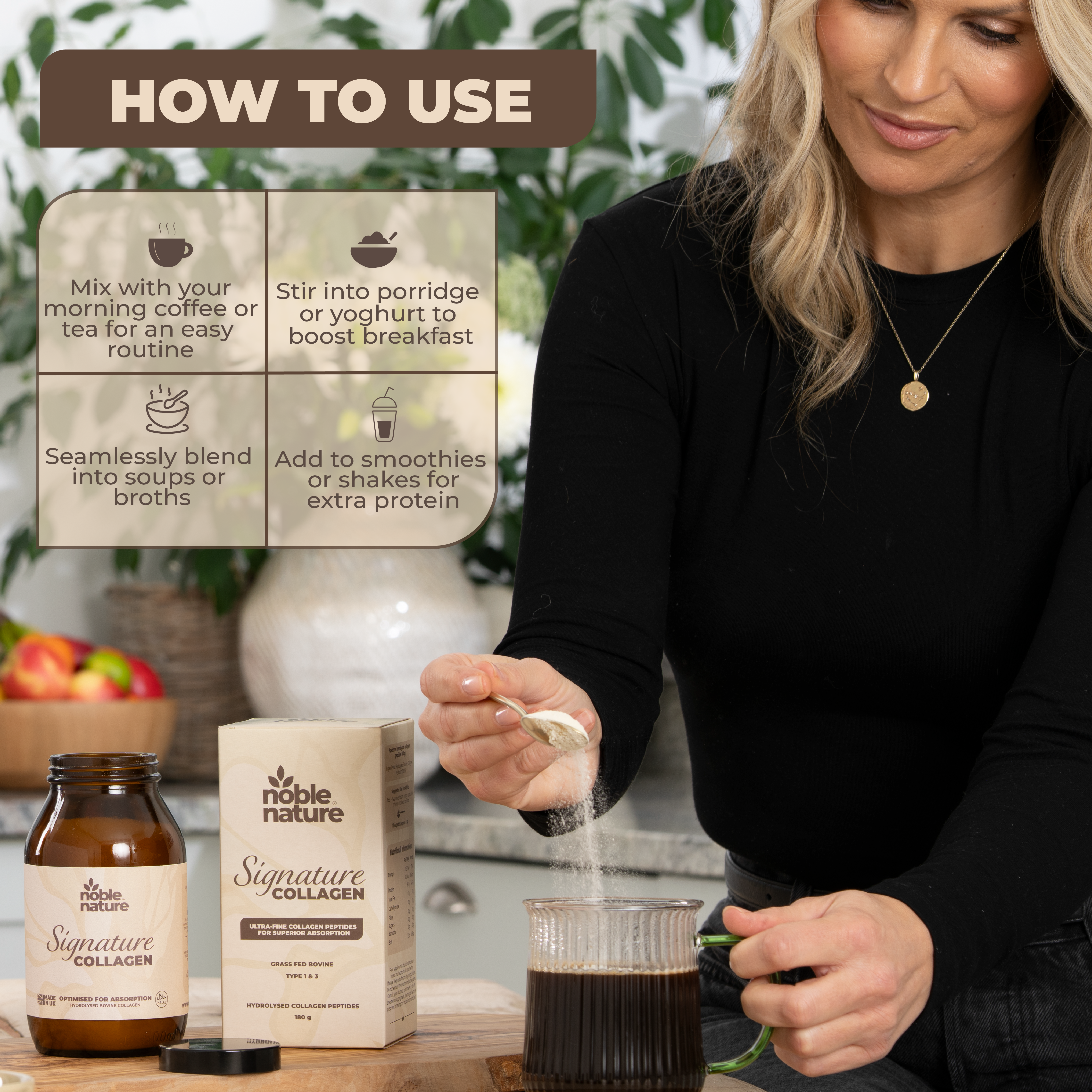 Signature Grass-Fed Bovine Collagen - Hydrolysed Collagen Peptides Type 1 & 3