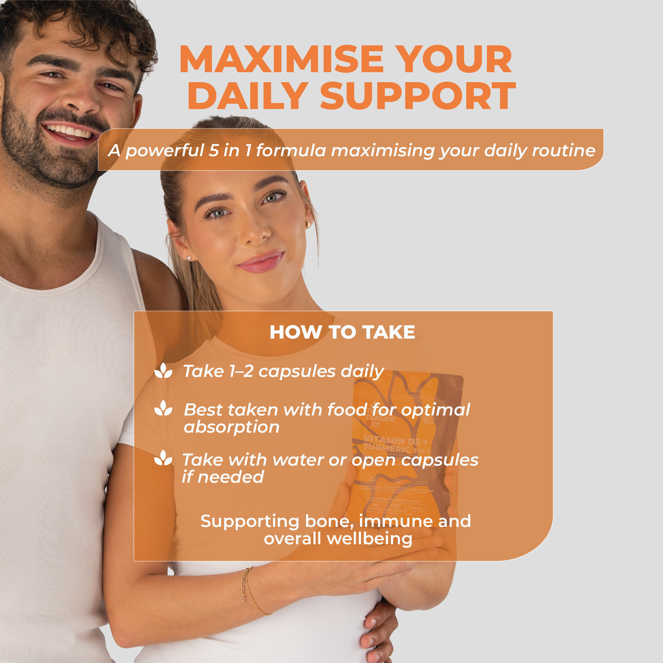 Vitamin D3 4000IU & Vitamin K2 100μg (MK7) | 90 capsules | High Strength