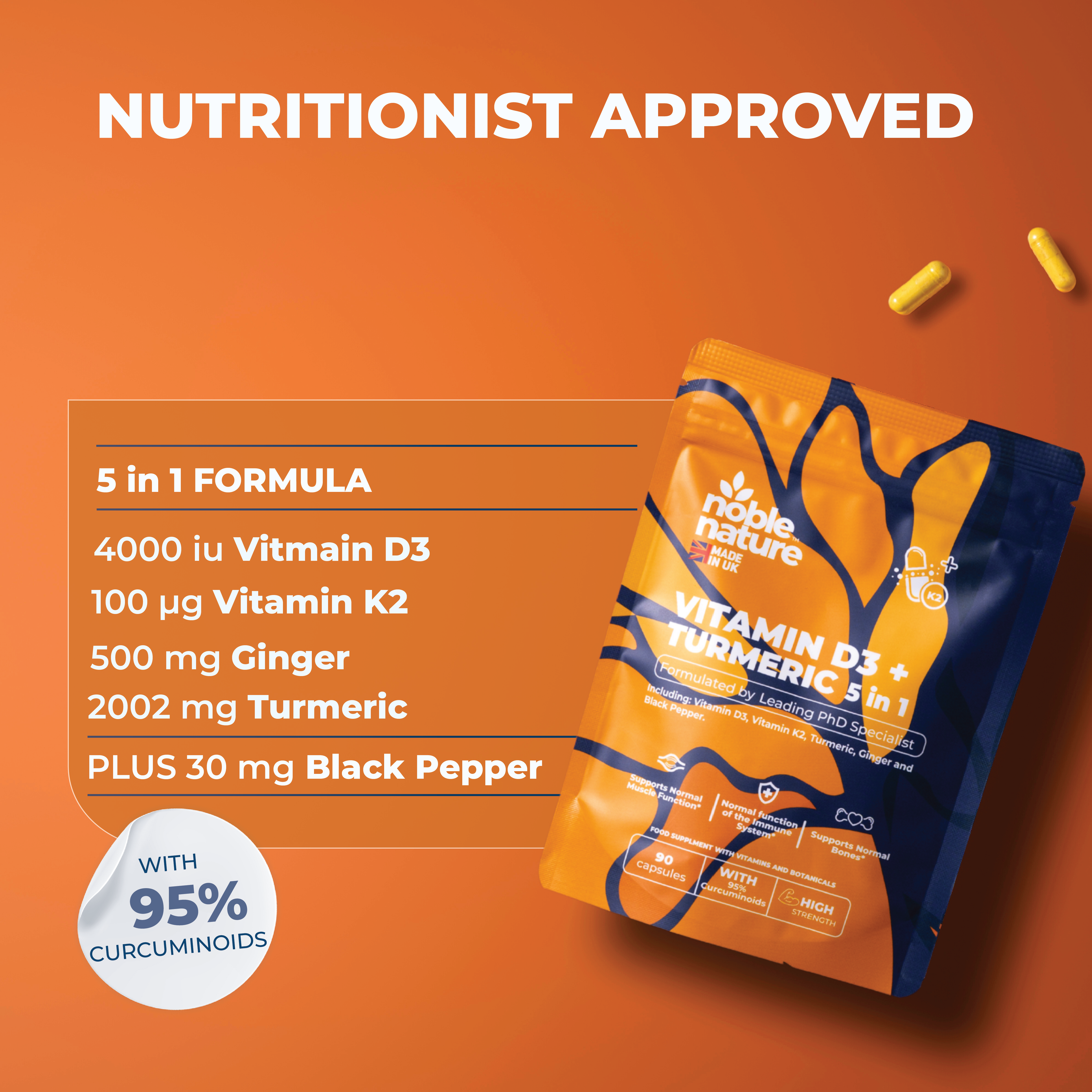 NobleNature | Beauty from Within Bundle - Biotin Plus, Hydrolyzed Ultra Pure Collagen & D3K2
