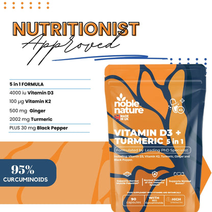 Vitamin D3 4000IU & Vitamin K2 100μg (MK7) | 90 capsules | High Strength