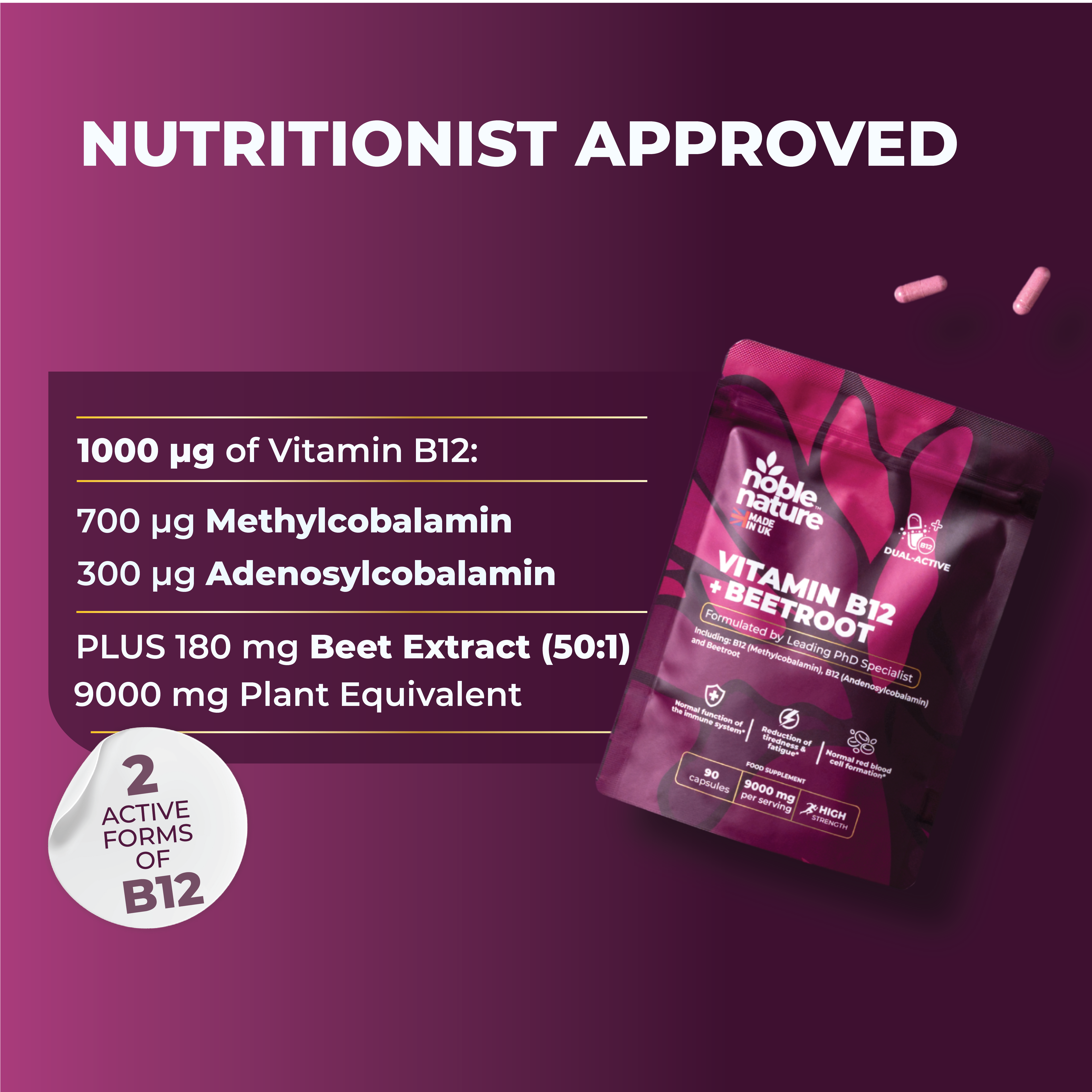 Vitamin B12 & Beetroot Dual power