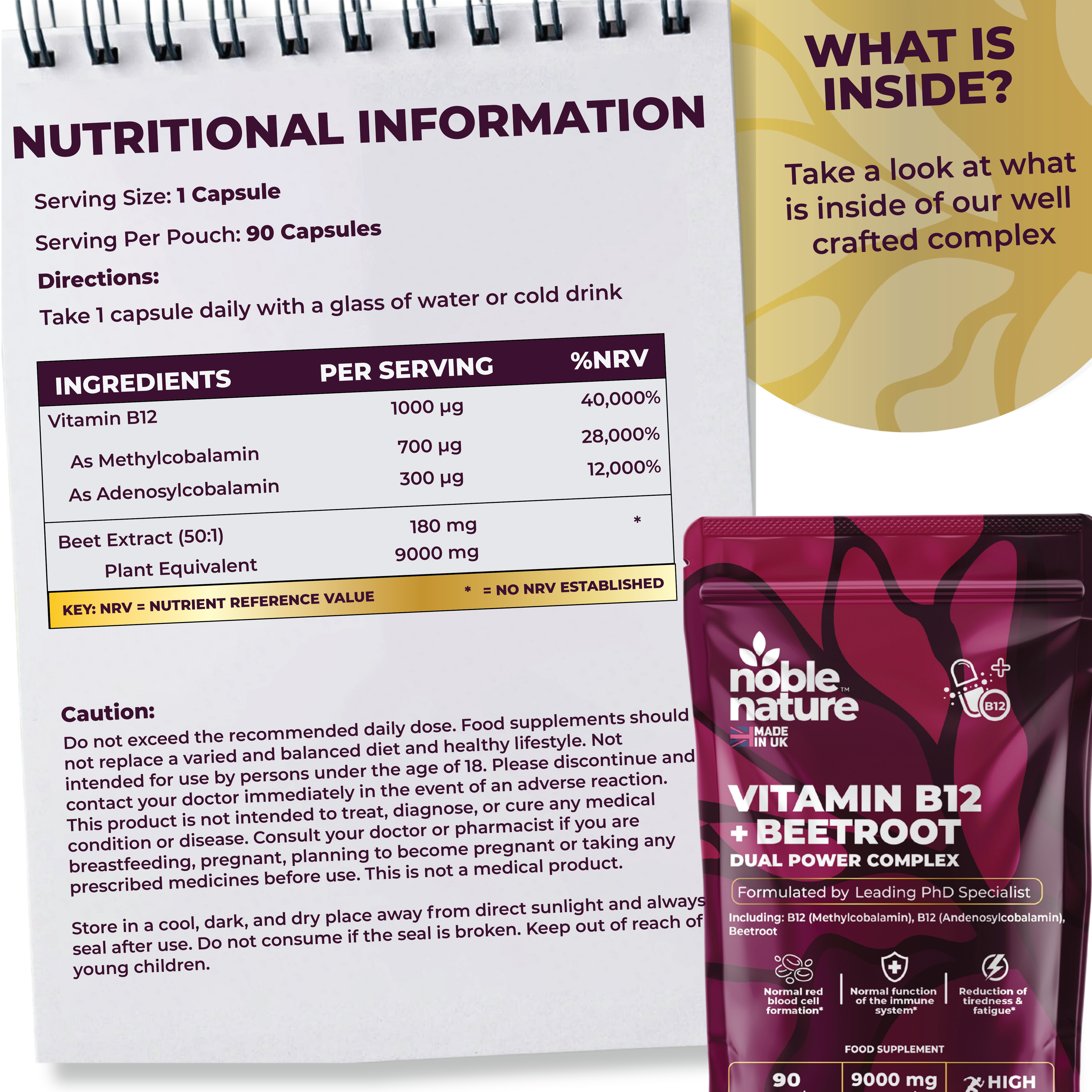 Vitamin B12 & Beetroot Dual power