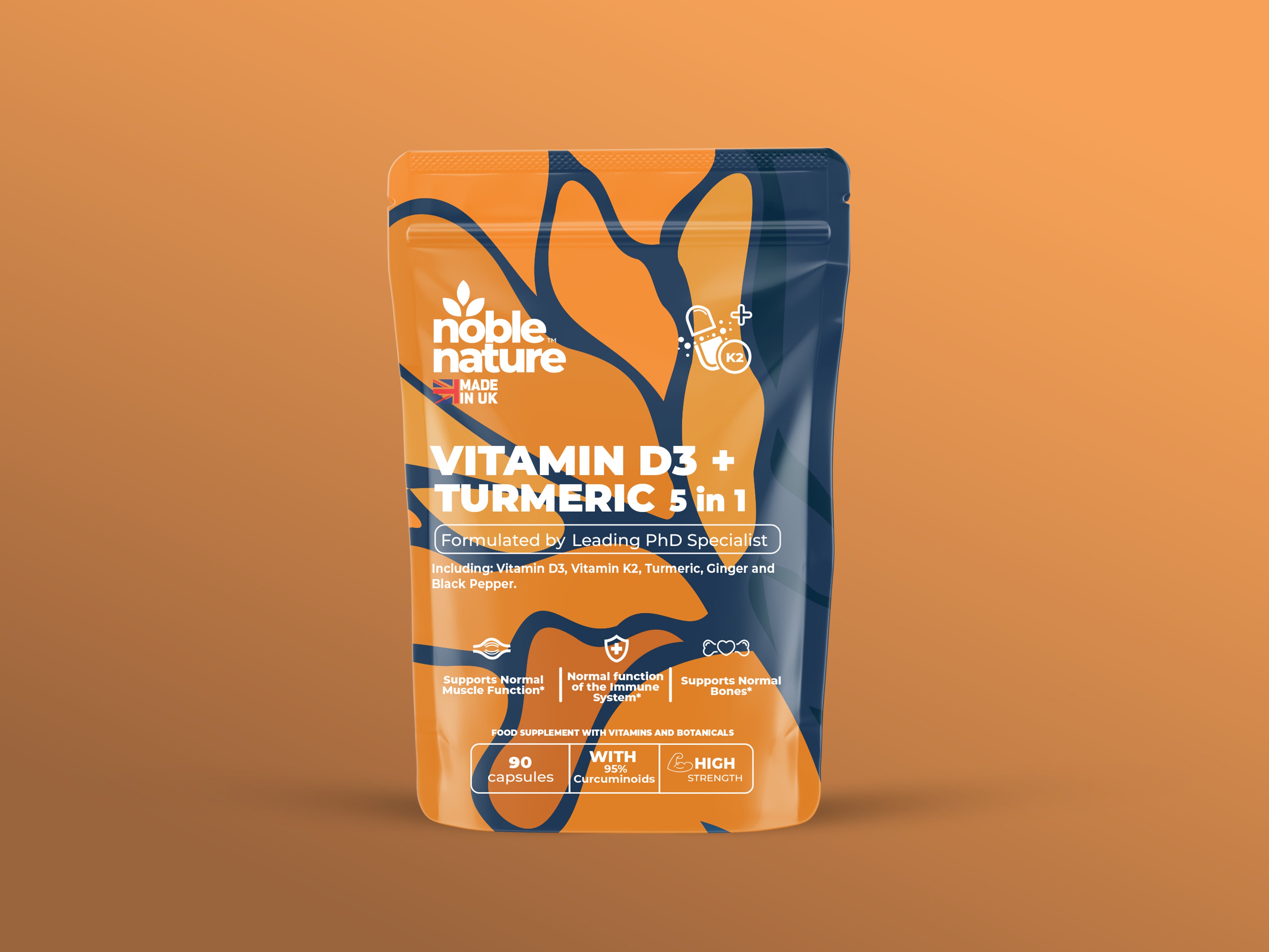 Vitamin D3 4000IU & Vitamin K2 100μg (MK7) | 90 capsules | High Strength