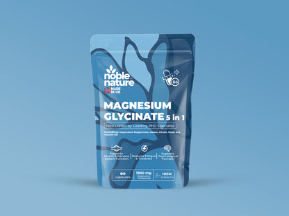 Magnesium Glycinate 5 in 1 high strength 90 Capsules